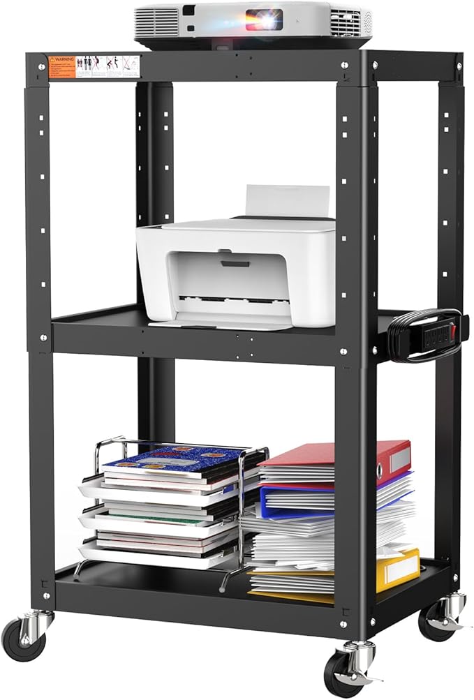 3 Shelf Metal Utility Cart by MetaTeel