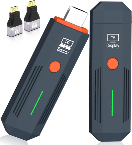 2026 Upgraded Wireless HDMI Transmitter and Receiver 328FT/100M, Plug & Play