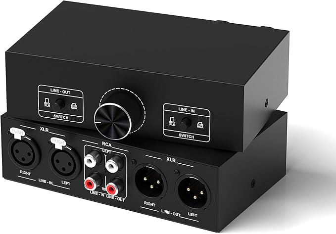 Y.D.F RCA and XLR Selector Switch Boxes, 2-in-1-Out RCA/XLR Speaker Switcher - Image 9