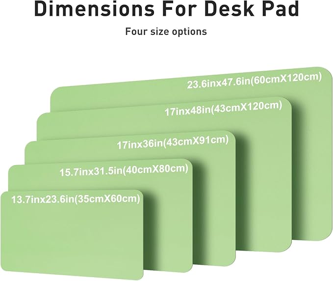 Aothia Faux Leather Desk Mat – Large Mouse Pad, Non-Slip PU Leather Blotter - Image 5