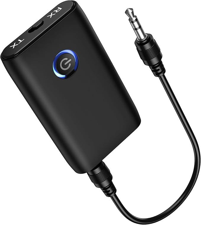 Ankilo Aux Bluetooth Adapter for Car, Upgraded Bluetooth 5.3 Transmitter by Ankilo