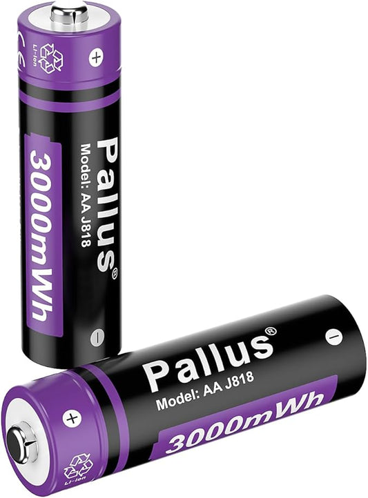 Pallus Rechargeable Lithium AA Batteries by Pallus