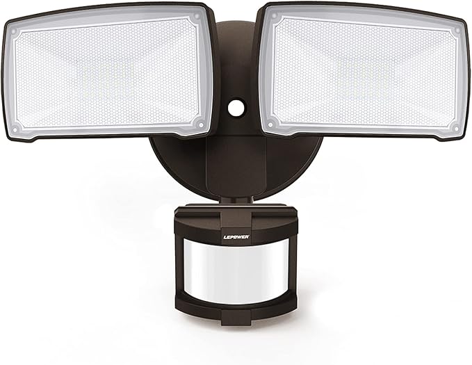 LEPOWER 30W LED Security Lights Motion Sensor Light Outdoor, 3200LM Motion by LEPOWER