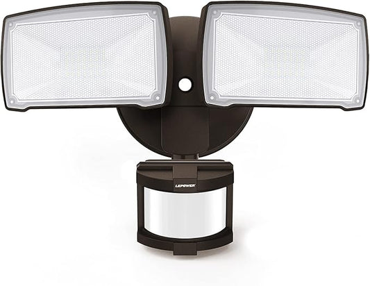 LEPOWER 30W LED Security Lights Motion Sensor Light Outdoor, 3200LM Motion by LEPOWER