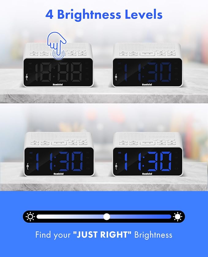 Homicial Digital Alarm Clock Radio - Image 4