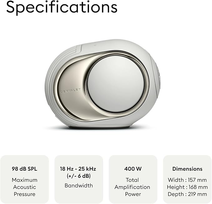 Devialet - Phantom Ultimate 98 dB - Light Pearl - Zero Distortion - - Image 6