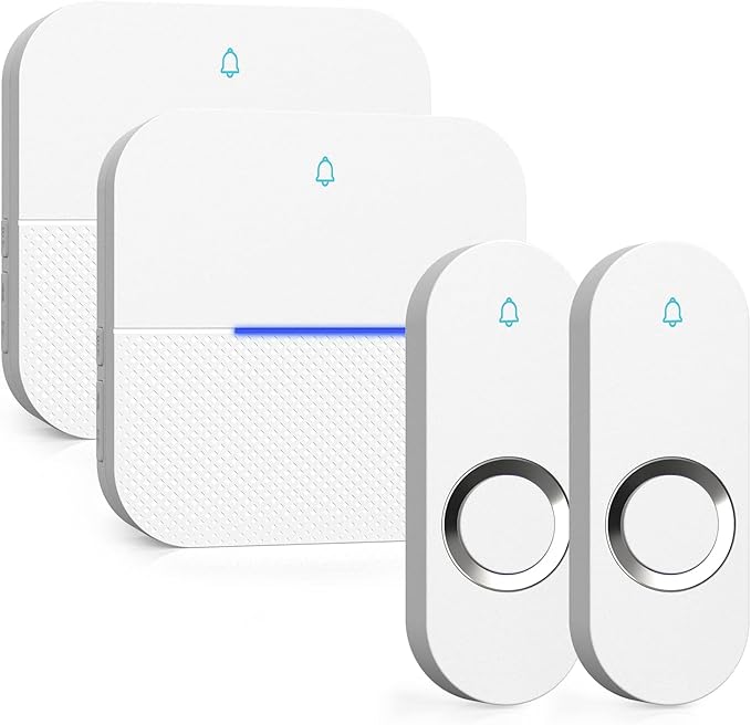 AIDA Lighted Wireless Doorbell for Home, Waterproof Battery Doorbell Wireless 1 by AIDA