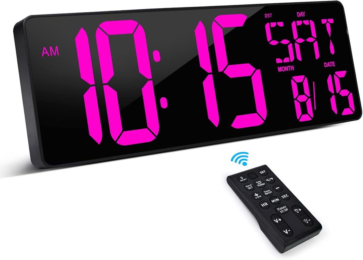 XREXS Large Digital Wall Clock
