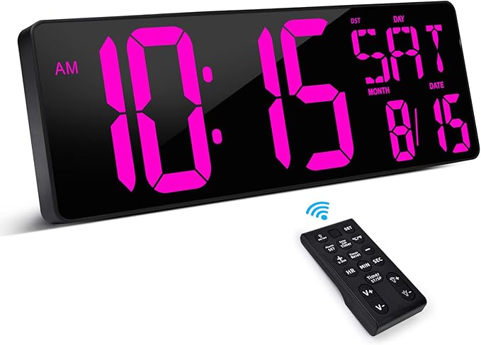 XREXS Large Digital Wall Clock by XREXS
