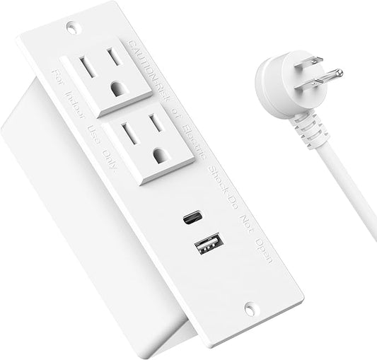 Conference Recessed Power Strip USB C PD 20W Fast Charging, Furniture Recessed by Jgstkcity