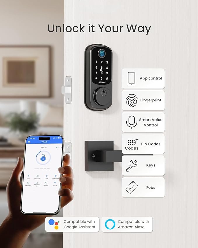 DESLOC B200 Fingerprint Smart Lock - Image 3