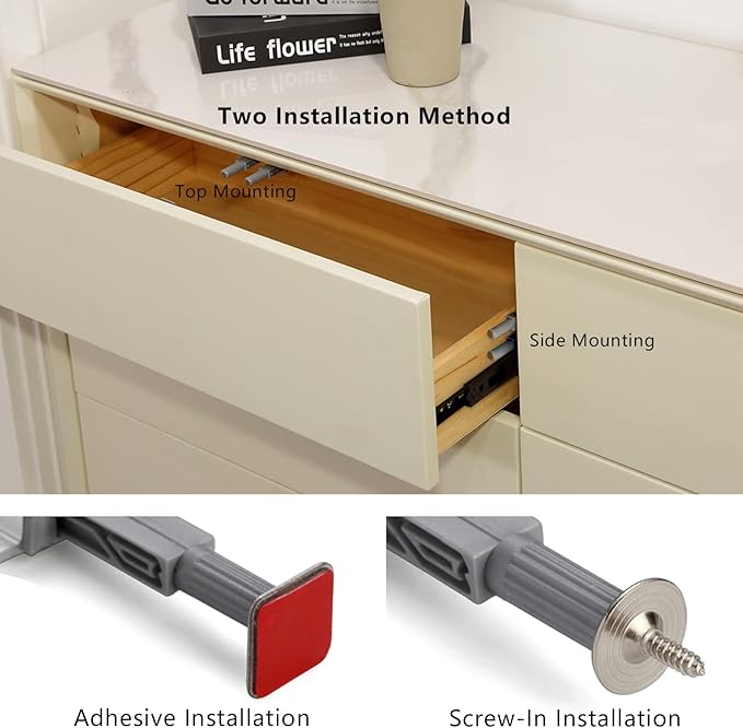 Double Magnetic Push Latch, 10 Pack Heavy Duty Touch Latch Hardware - Image 3