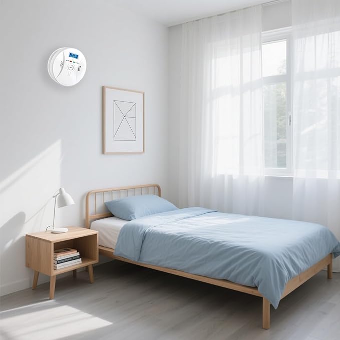 Carbon Monoxide Detector, Carbon Monoxide Alarm, Test Function and LCD Display - Image 5