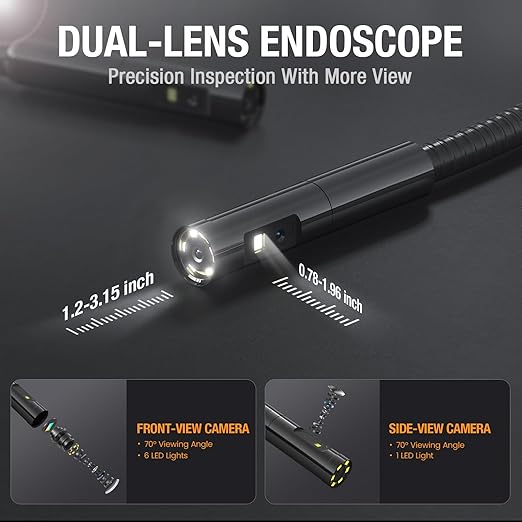 Teslong Inspection Camera, Dual Lens Borescope Camera - Image 2