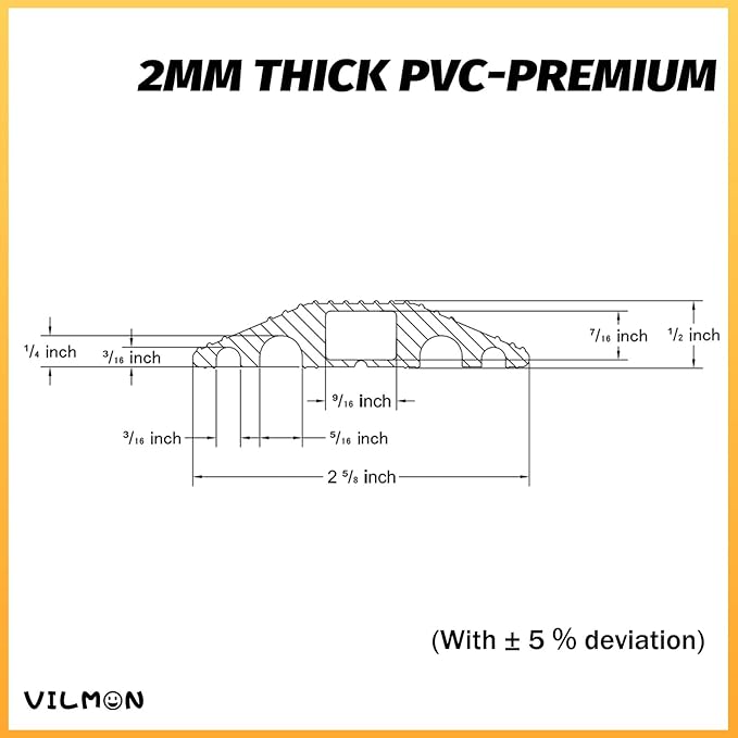 6FT Floor Cord Cover-Cord Cover Floor, Power Cable Protector Soft Extension - Image 2