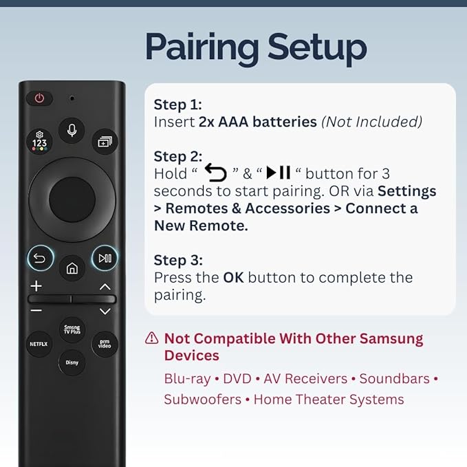 BN59-01385A Samsung TV Remote Control Replacement - Image 5