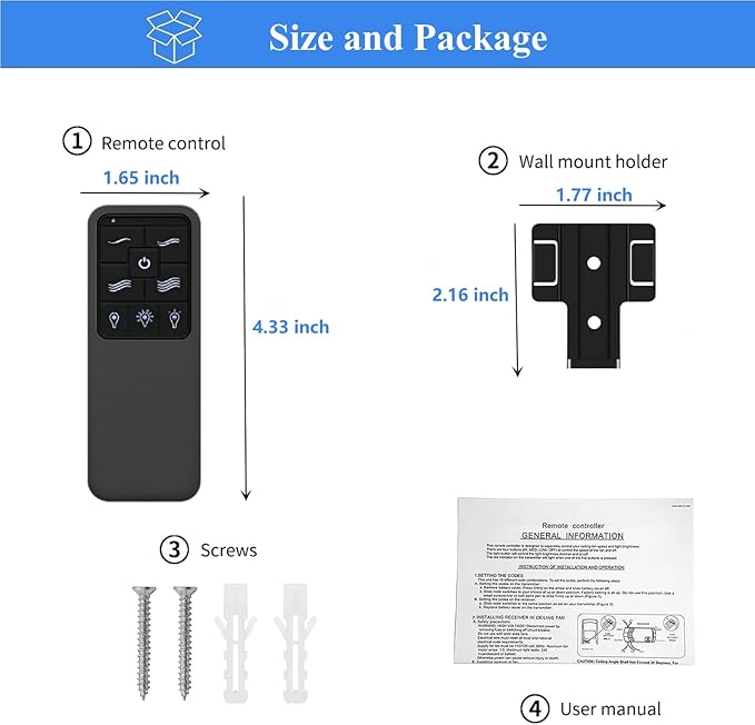 Replacement Remote for Westinghouse Ceiling Fan Remote 7787900 7788200 - Image 5