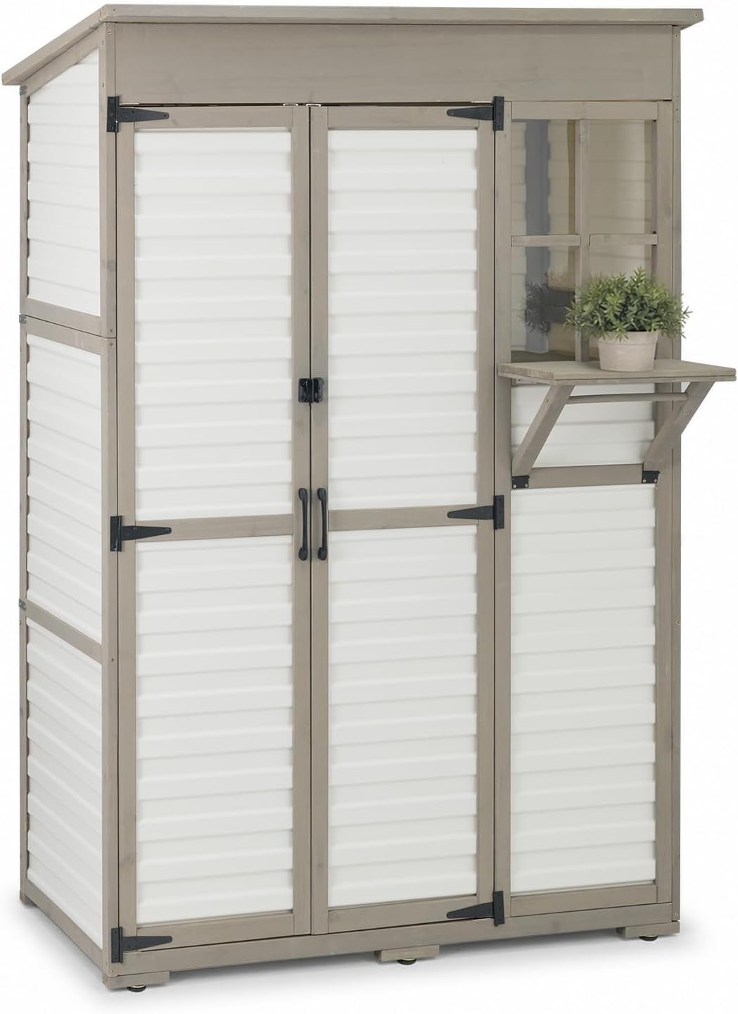 large outdoor storage cabinet, weatherproof garden shed with, main product view