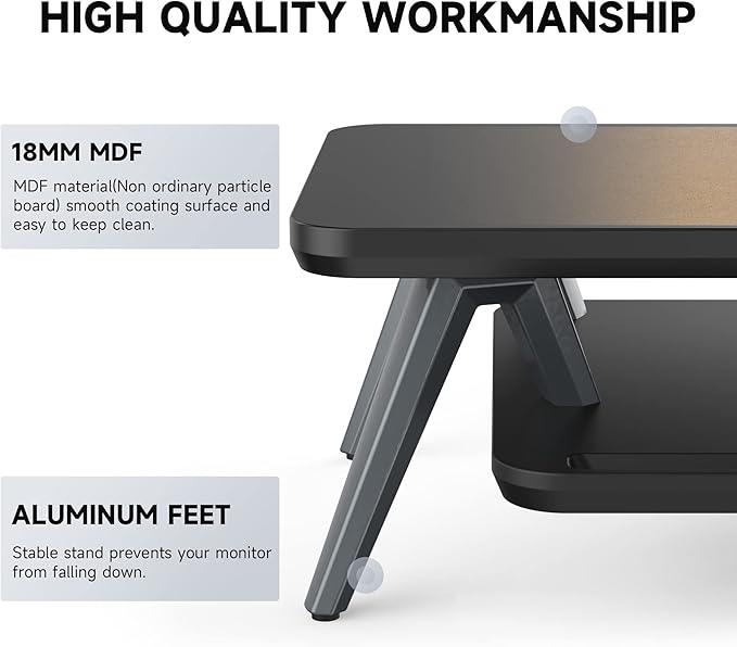 Fenge Dual Monitor Stand, Monitor Stands Riser - Image 4