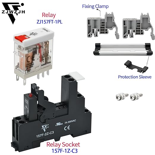 24V AC Relay Electromagnetic Relay 8 Amp 8Pin DPDT 2NO 2NC - Image 3