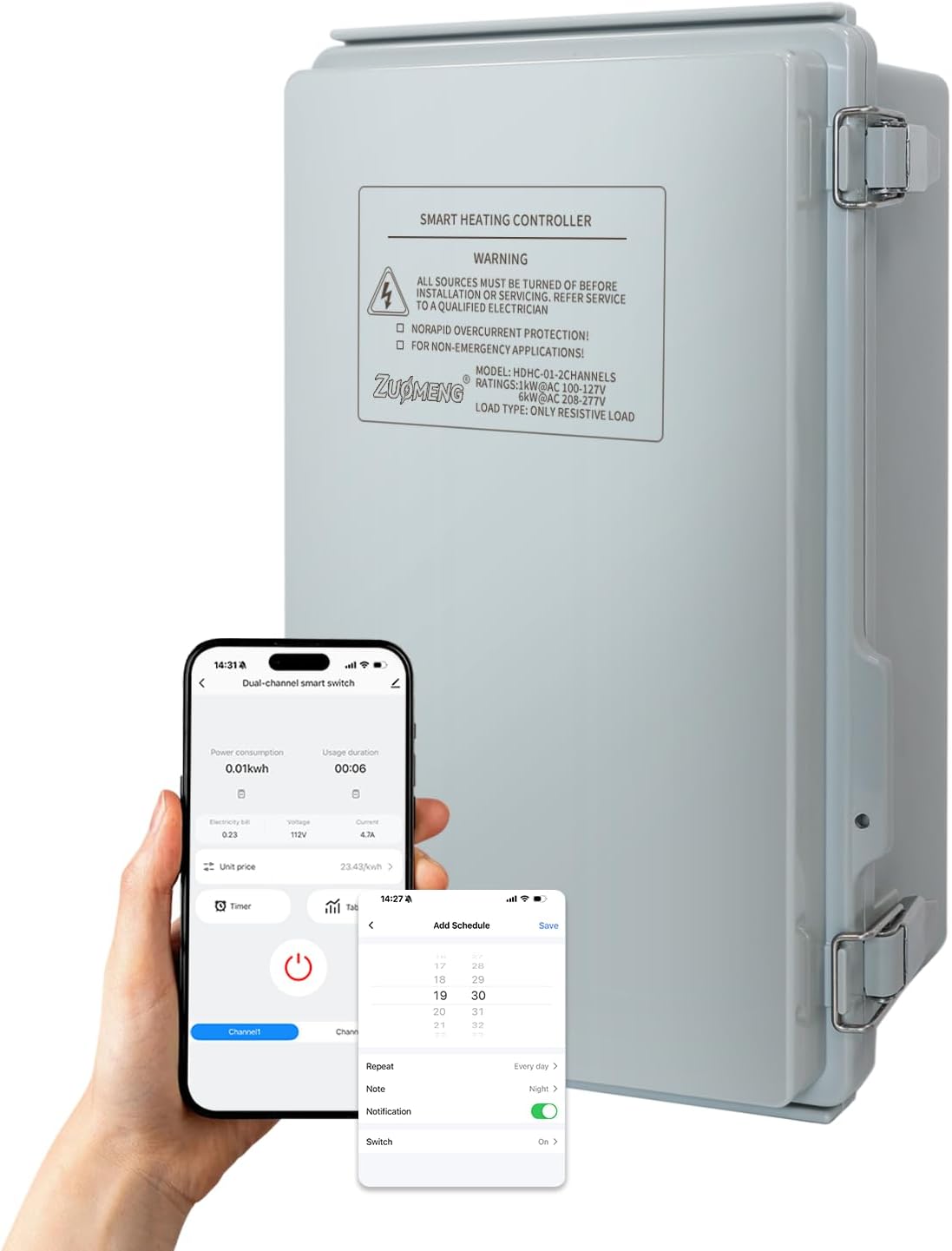 Zuomeng Smart Heat On/Off Controller, Compatible