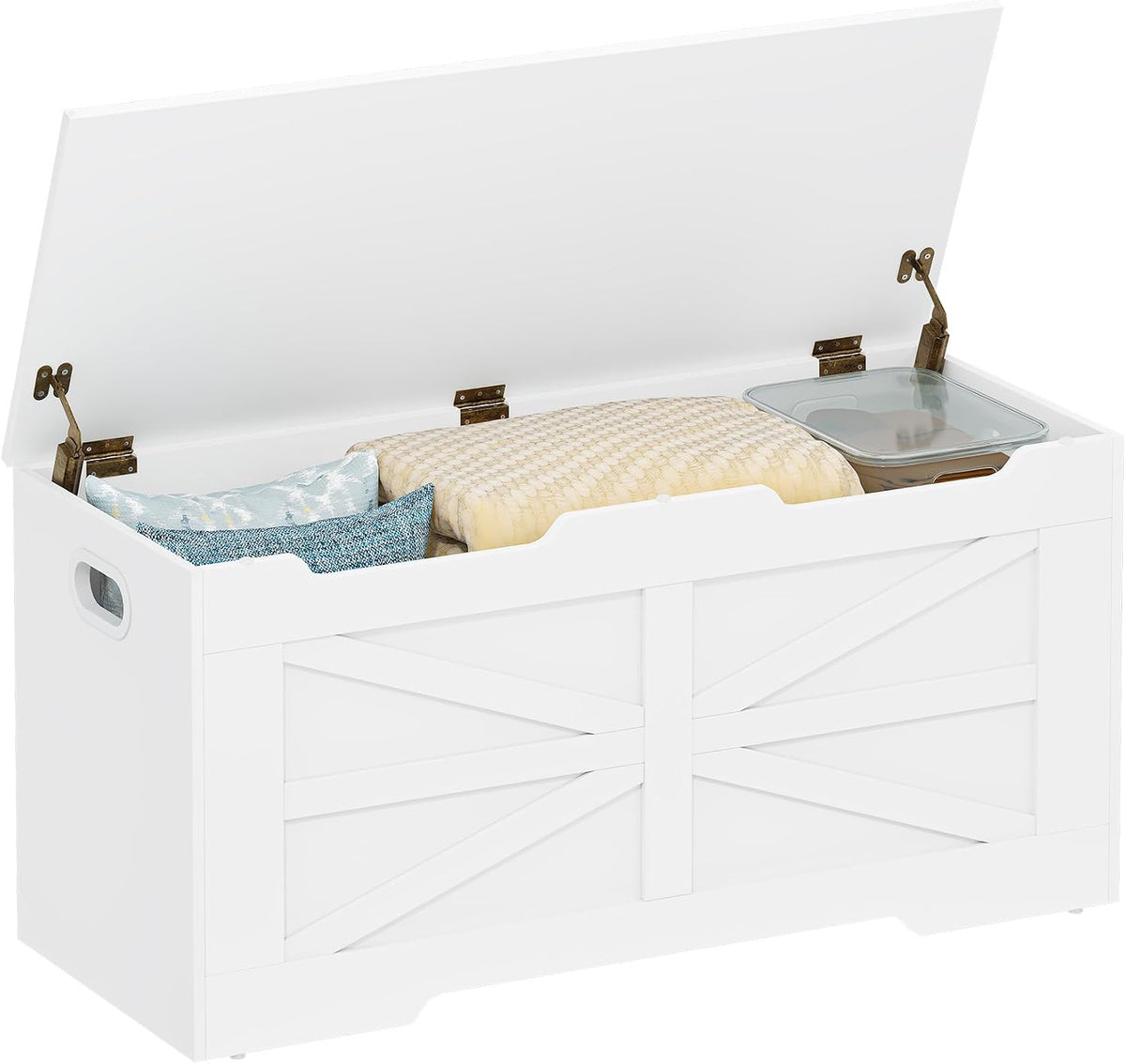 hzuaneri 47.2" wooden storage chest extra large |, main product view