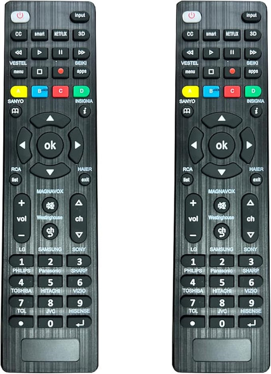 Paquete de 2:Universal TV Remote Control is Suitable by Arbxvnr