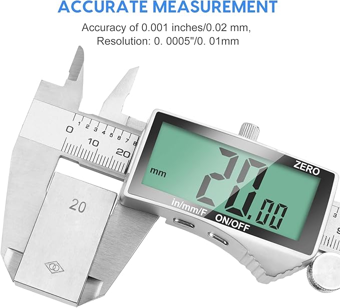 Digital Caliper, 6 Inch Caliper Tool - Image 2