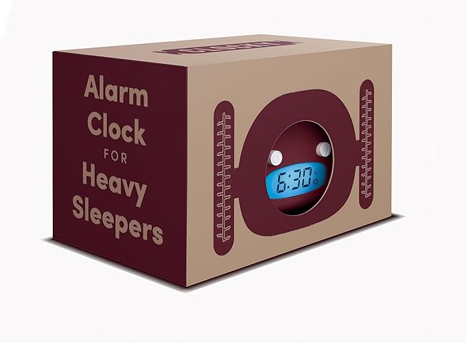 CLOCKY Extra Loud Alarm Clock for Heavy Sleepers on Wheels Rolls Runs Away - Image 2