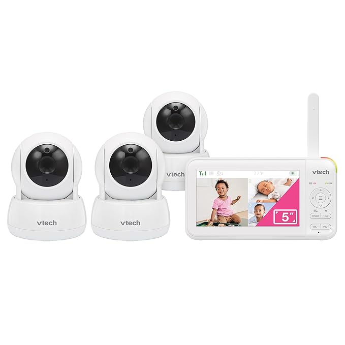 VTech Video Baby Monitor with 5" LCD Screen, Night Vision, 1000ft Range by VTechBabyMonitors