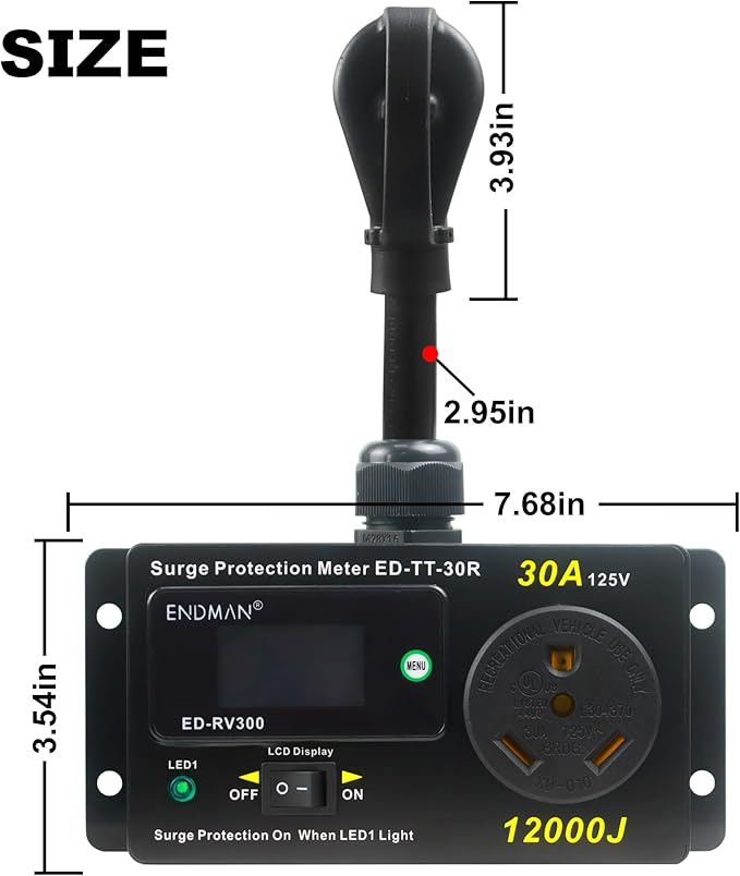ENDMAN RV 30 Amp Surge Protector - Image 3