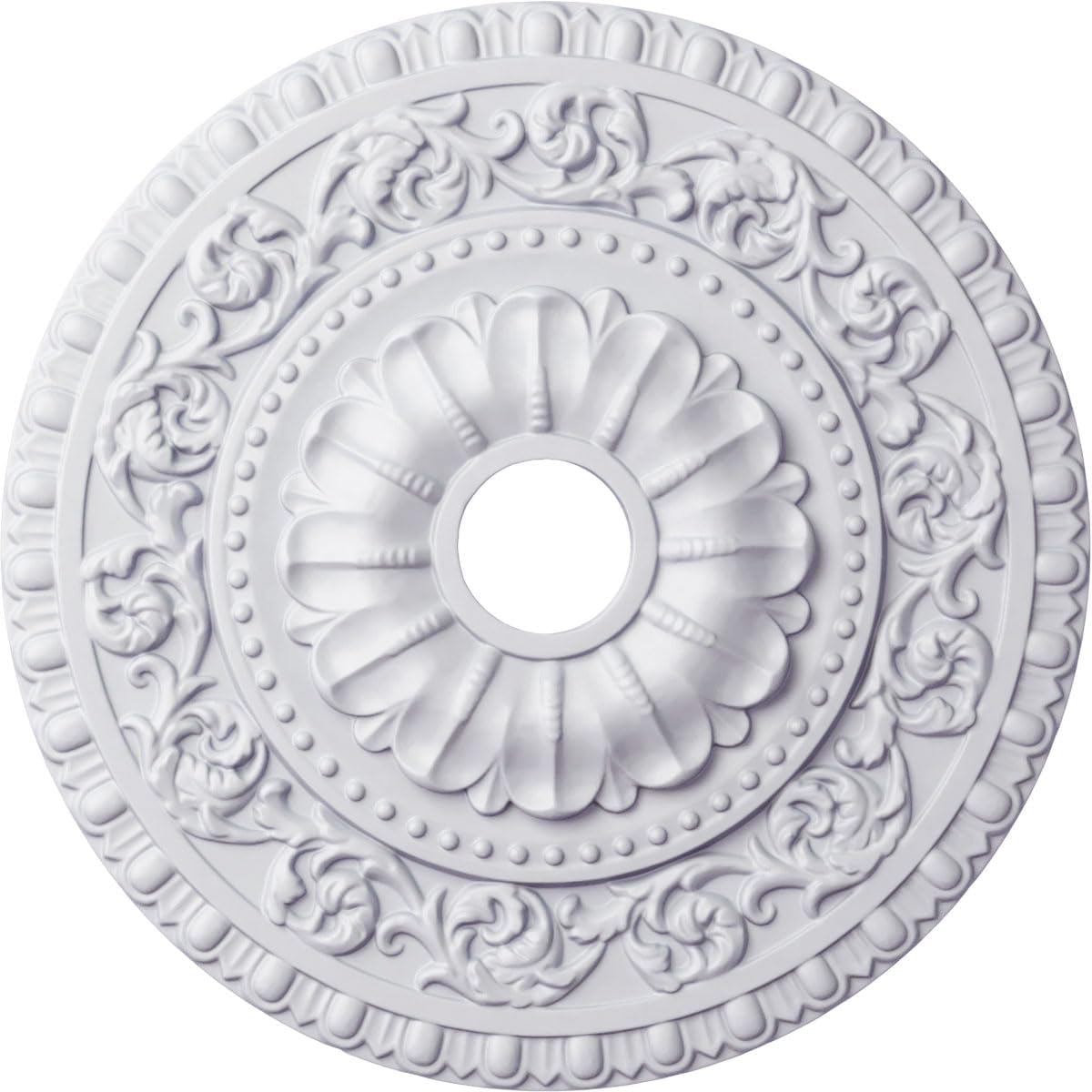 23 1/2"OD x 3 1/2"ID x 2 1/8"P Vaduz Ceiling Medallion (Fits Canopies up to 3 1/2")