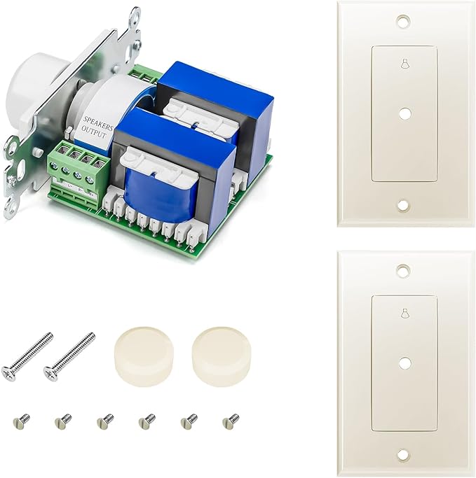 RECOIL VC-R100 100W Impedance Matching Wall Mount Volume Control Knob, Flush - Image 2