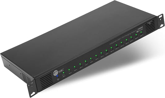 SIIG 16-Port Industrial USB-C PD Charging Station - 1000W - up to 10 USB-C 100W by SIIG