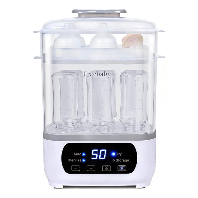 Freebaby Baby Bottle Steamer and Dryer, All-in-One Sterilizer and Dryer by Freebaby