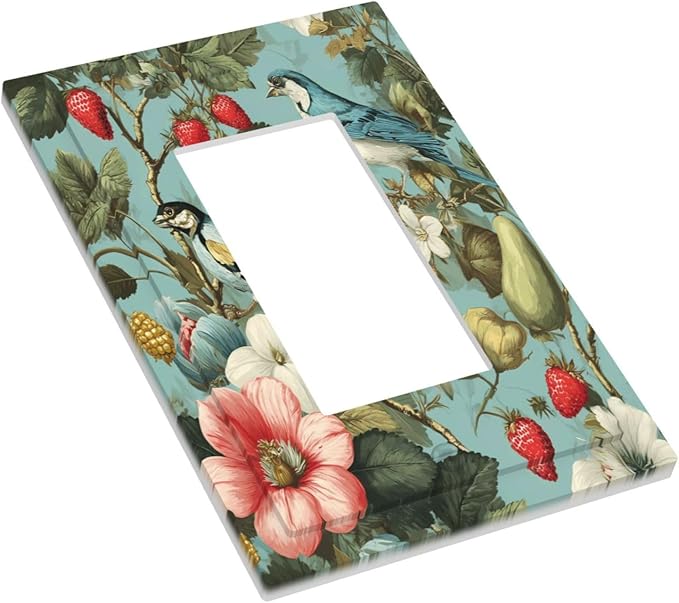 Bvtewkhz William Morris Flower 1 Gang Single Rocker Wall Plate Cover Decorative - Image 3