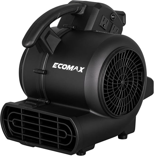 ECOMAX Air Mover, 950 CFM, Floor Fan, Carpet Dryer, Blower Fan, 3-Speed Mode by Ecomax