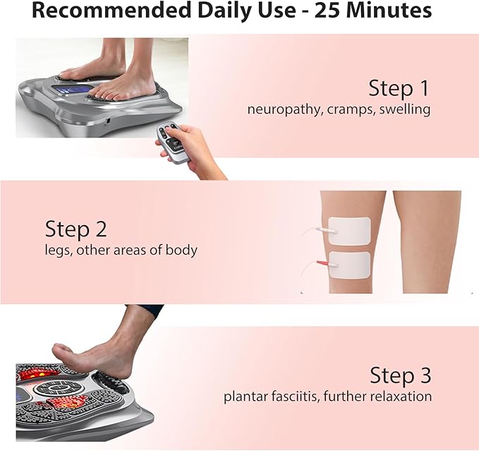 Creliver EMS Foot Massager for Neuropathy & Pain Relief, Electric Foot - Image 6