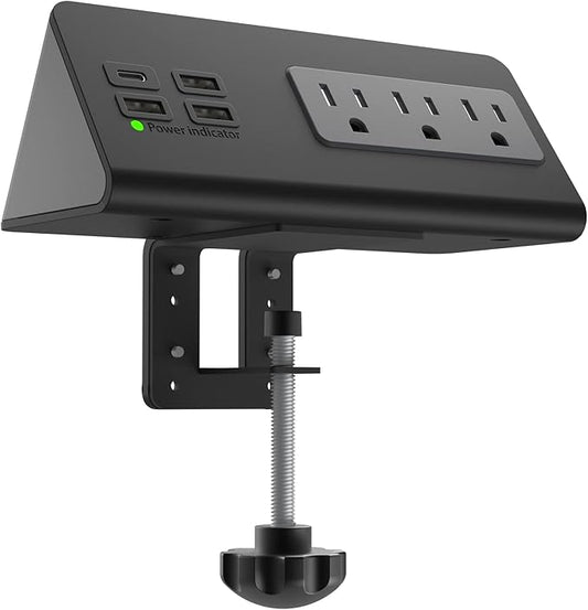 Nightstand Edge Mount Power Strip by Emerising