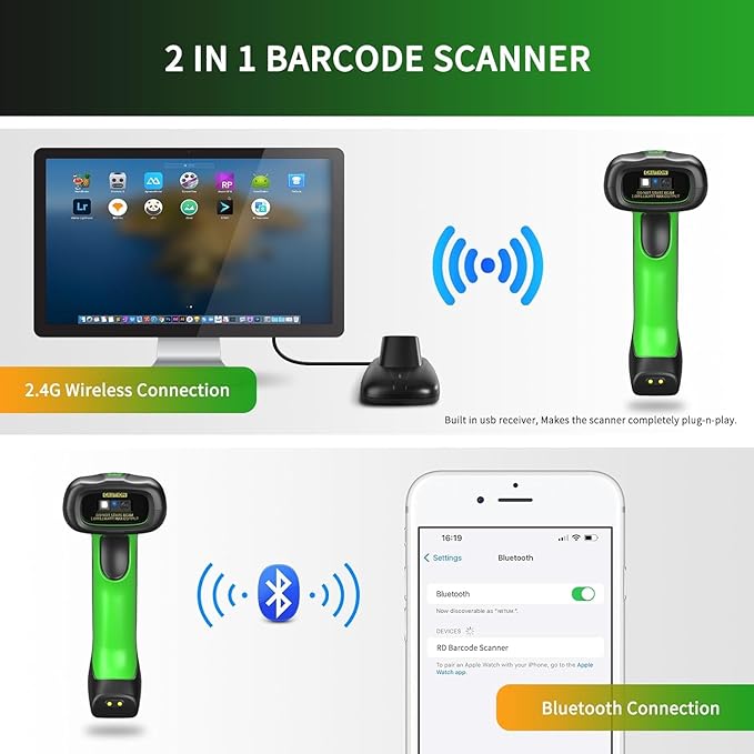 NETUM 2D QR Industrial Bluetooth Barcode Scanner - Image 5