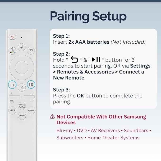 BN59-01391A Samsung TV Remote Control Replacement - Image 4