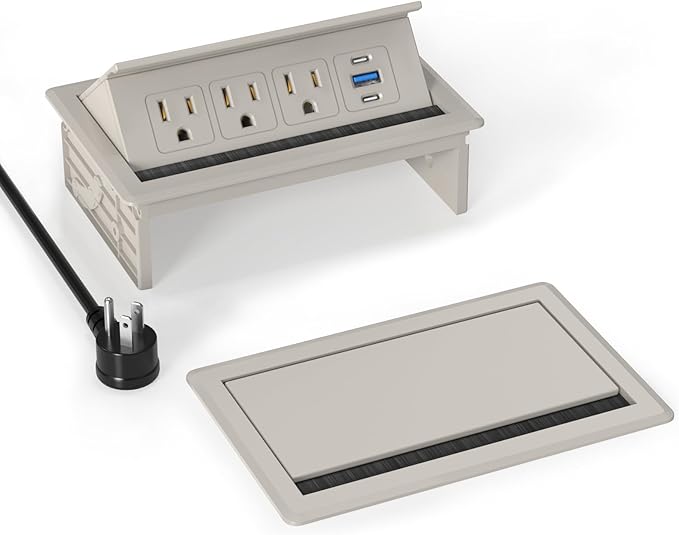 Recessed Conference Table Power Hub by VILONG