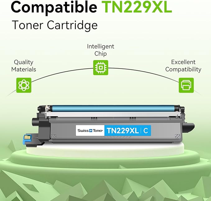 swiss toner Compatible TN229XL TN229 Toner Cartridges 5 Pack Replacement - Image 3