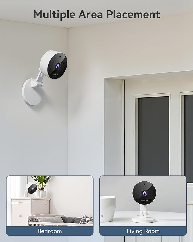 FOSCAM 3K 5MP Security Camera Indoor, 2.4g & 5g WiFi Magnetic Mini - Image 3
