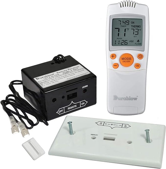 Durablow TR1003 On/Off Gas Fire Fireplace Remote Control Kit + Thermostat + by Durablow