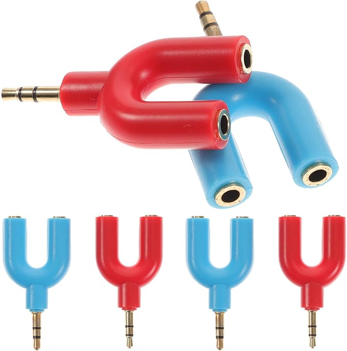 COHEALI 6pcs Audio Splitter Adapter to Headphone Splitter by COHEALI