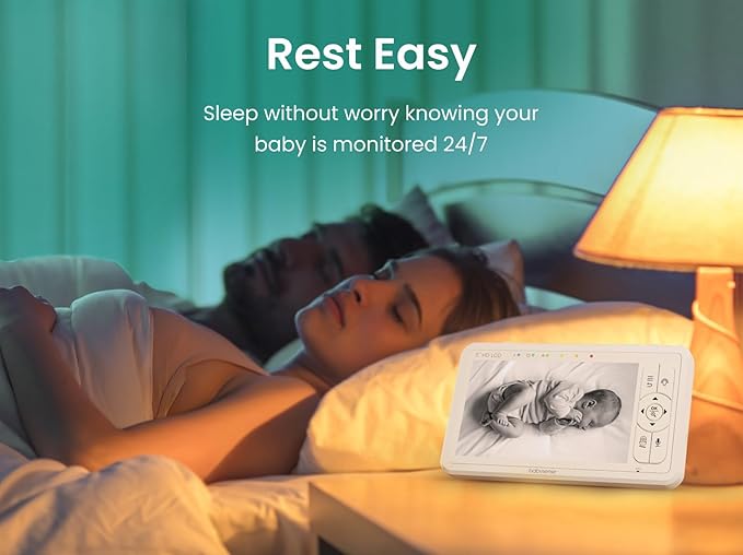 Babysense HDS2 5” HD Non-WiFi Baby Monitor Bundle - Image 5