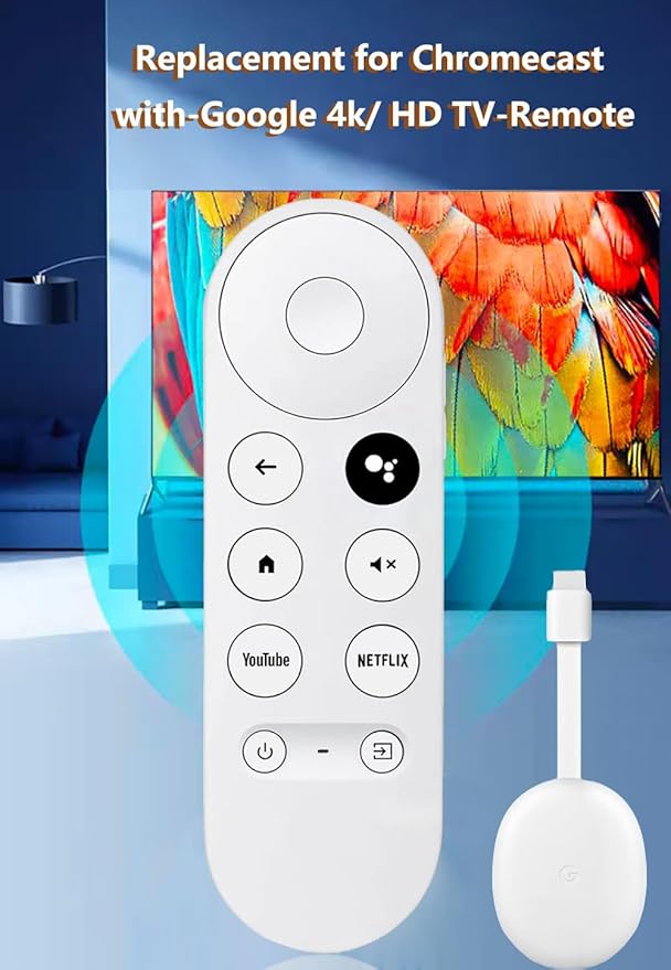 New Voice Remote for Google Chromecast 4k Snow TV, G9N9N Replacement Remote - Image 4