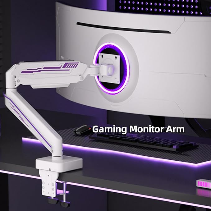Heavy Duty Monitor Arm for Ultrawide Screen up to 49 inches, 44 lbs, Gas Spring - Image 8