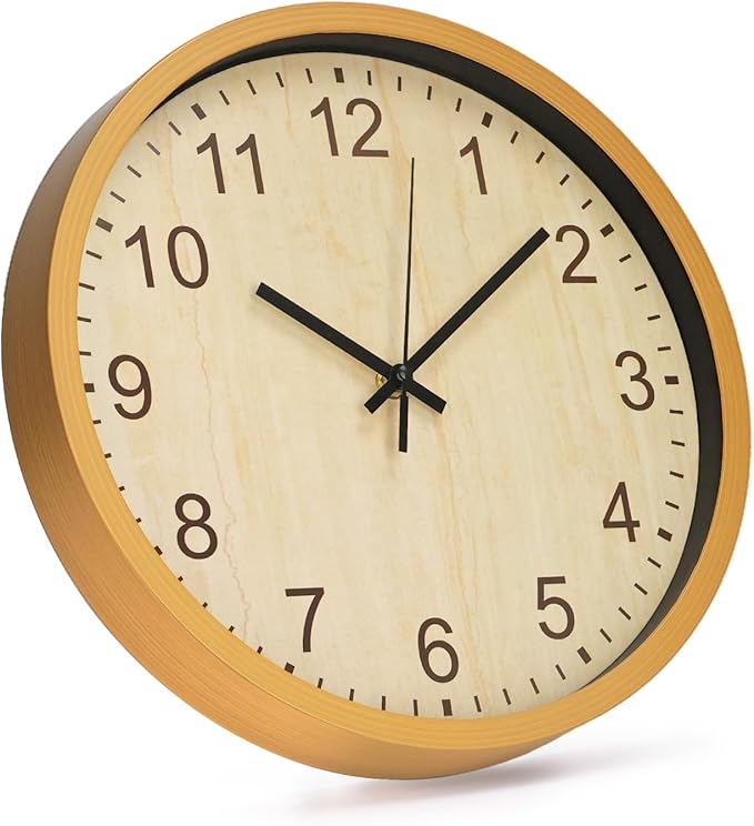 bakbrand Kids Wall Clock Silent Non-Ticking Childrens Clock Round Decorative - Image 3